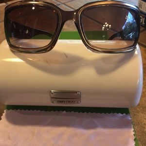 Jimmy Choo sunglasses with case and cloth